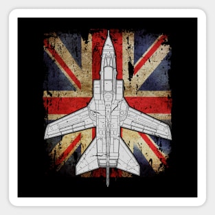 Tornado Jet Fighter Aircraft RAF Airplane Plane UK Union Jack Magnet